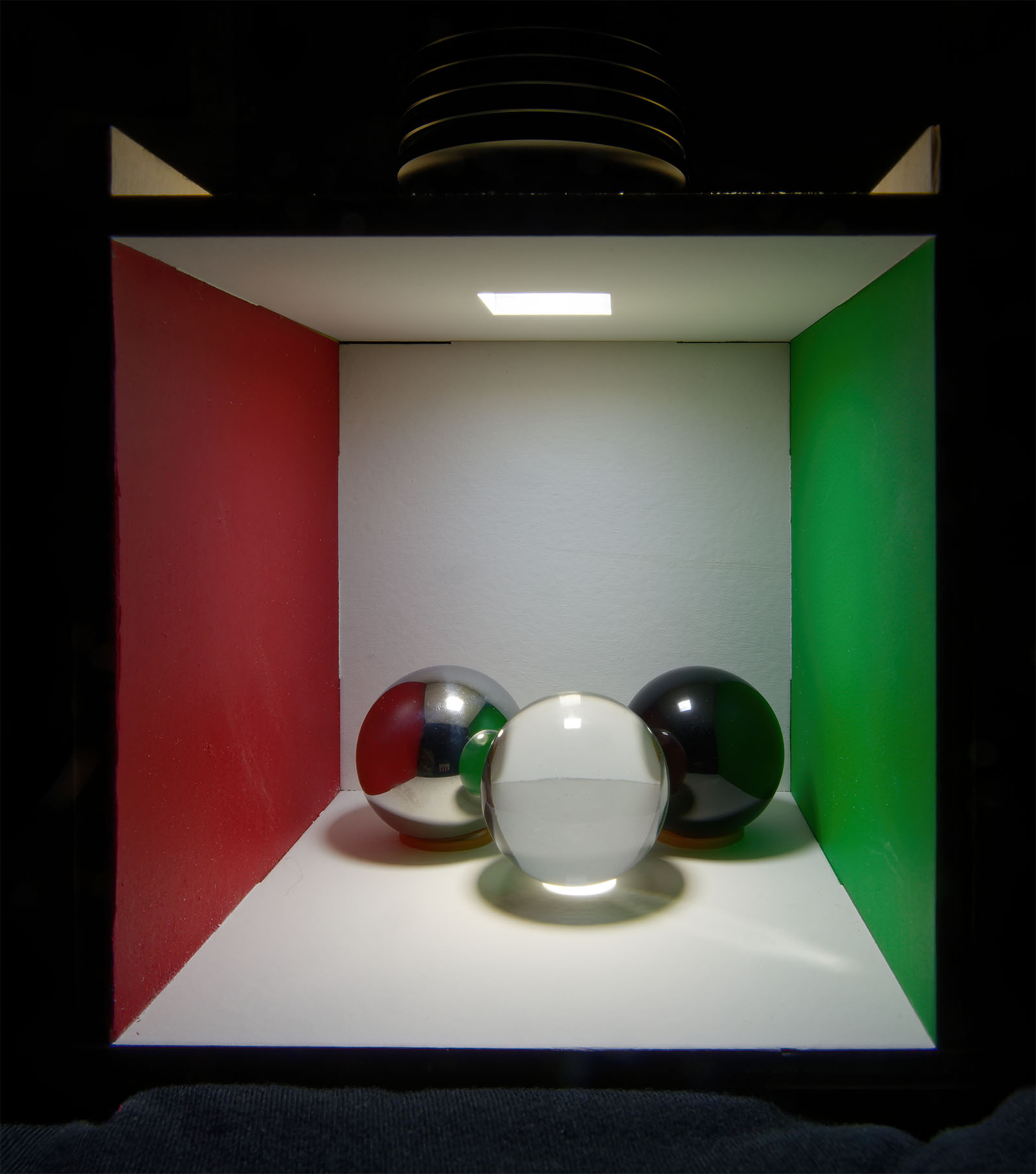 Cornell Box with different balls in it